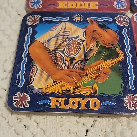 Camel's Joe's Beach Club Coaster Set of 4 in original box. Marlboro Cookbook - Picture 3 of 6